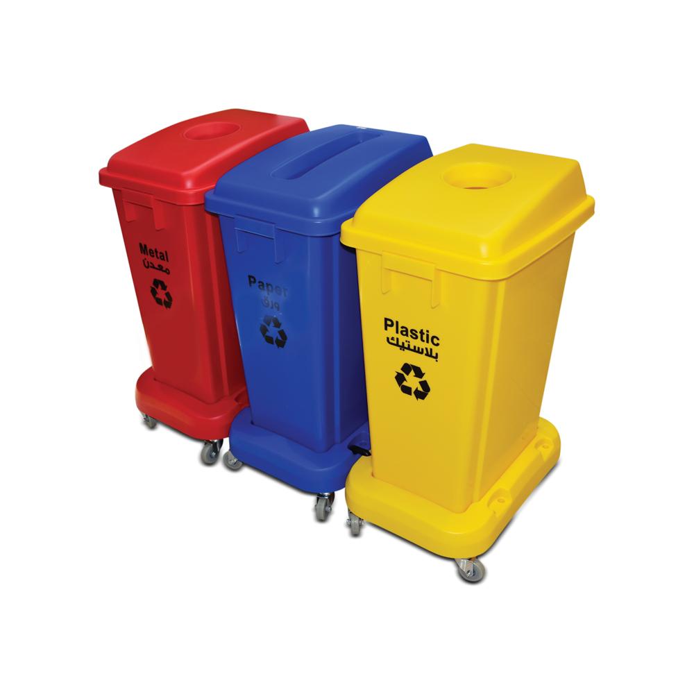 Buy CLASSIFICATION WASTE BINS | 60LTR from Kaddah Cleaning Equipment in UAE