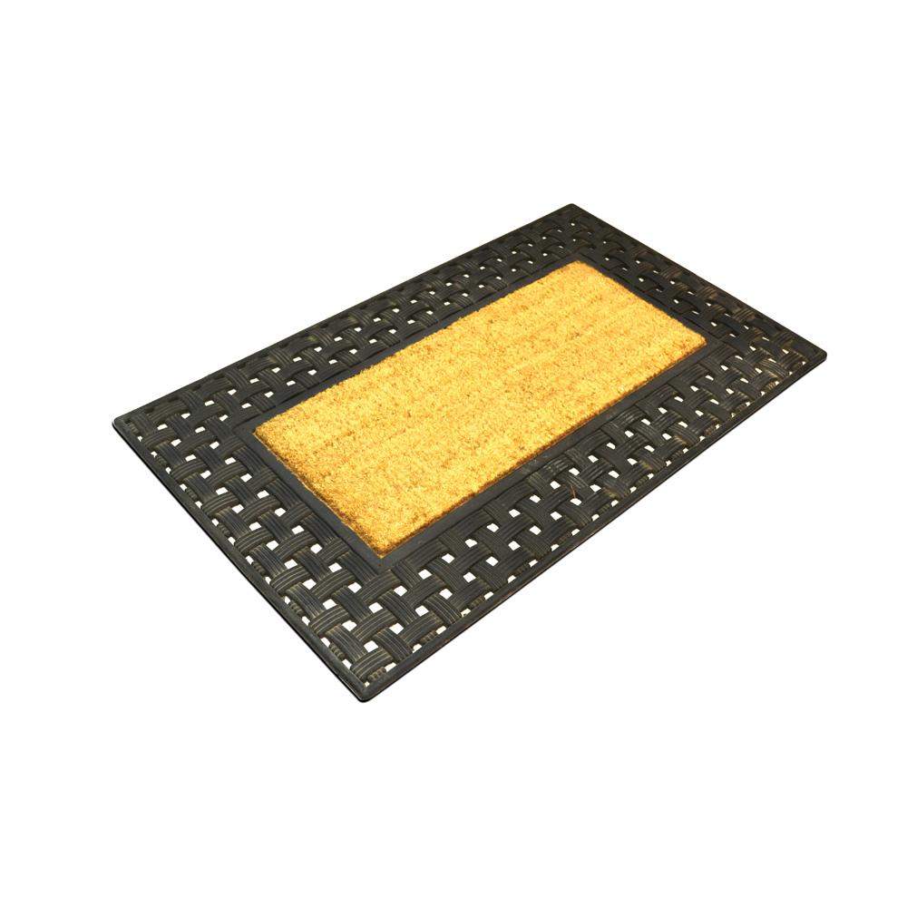Coconut Fiber Doormat with Rubber Edges | 45 x 75 cm - Home & Garden in UAE Marketplace