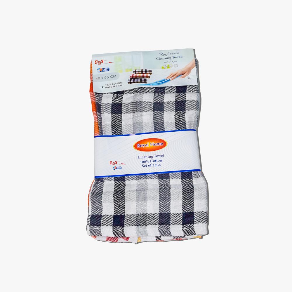 Buy COTTON KITCHEN TOWELS | 40 X 65CM | 3 PIECES from Kaddah Cleaning Equipment in UAE
