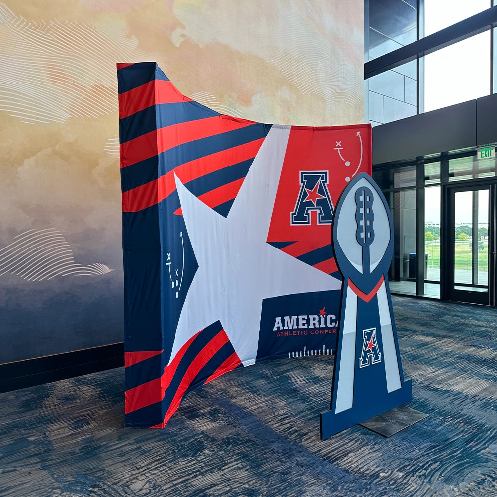 Buy CURVED WOODEN BACKDROP from Half Price Print in UAE