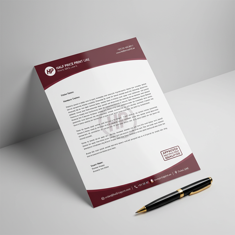 Custom Letterhead Printing - Designing and Printing in UAE Marketplace