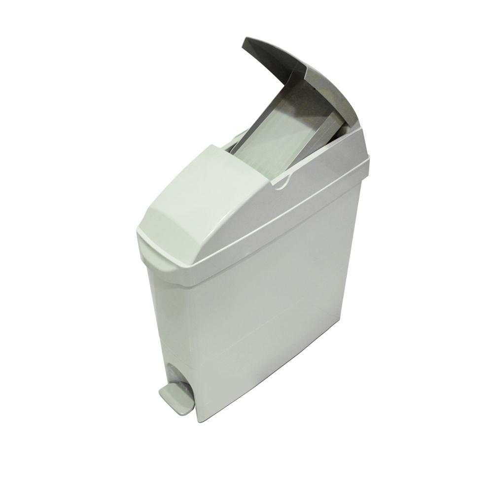Buy DOUBLE GLASS FEMININE HYGIENE BIN | 22LTR from Kaddah Cleaning Equipment in UAE