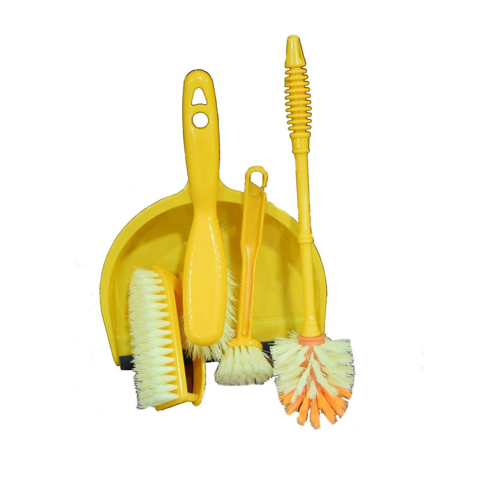 Buy DUST PAN SET YELLOW from Kaddah Cleaning Equipment in UAE