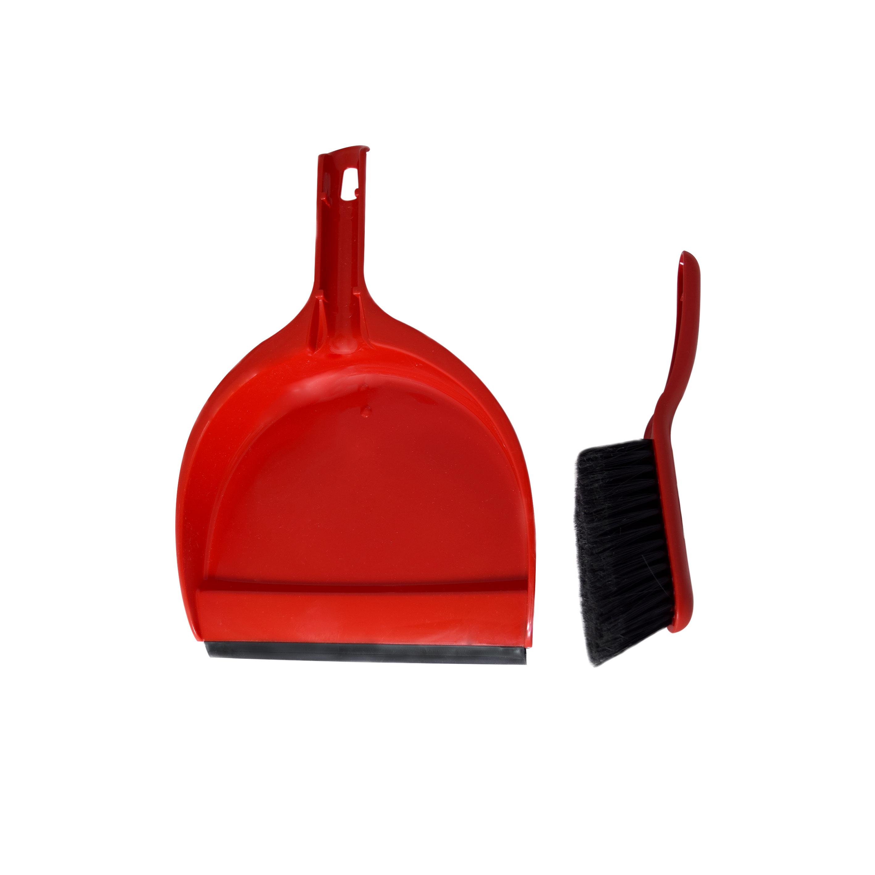 Buy DUSTPAN & BRUSH SET | RED from Kaddah Cleaning Equipment in UAE