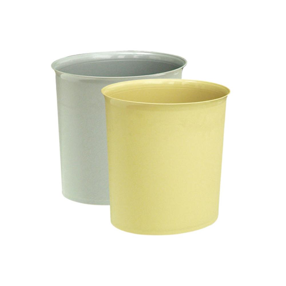 Buy FIREPROOF  BIN | 14LTR | OVAL BEIGE from Kaddah Cleaning Equipment in UAE