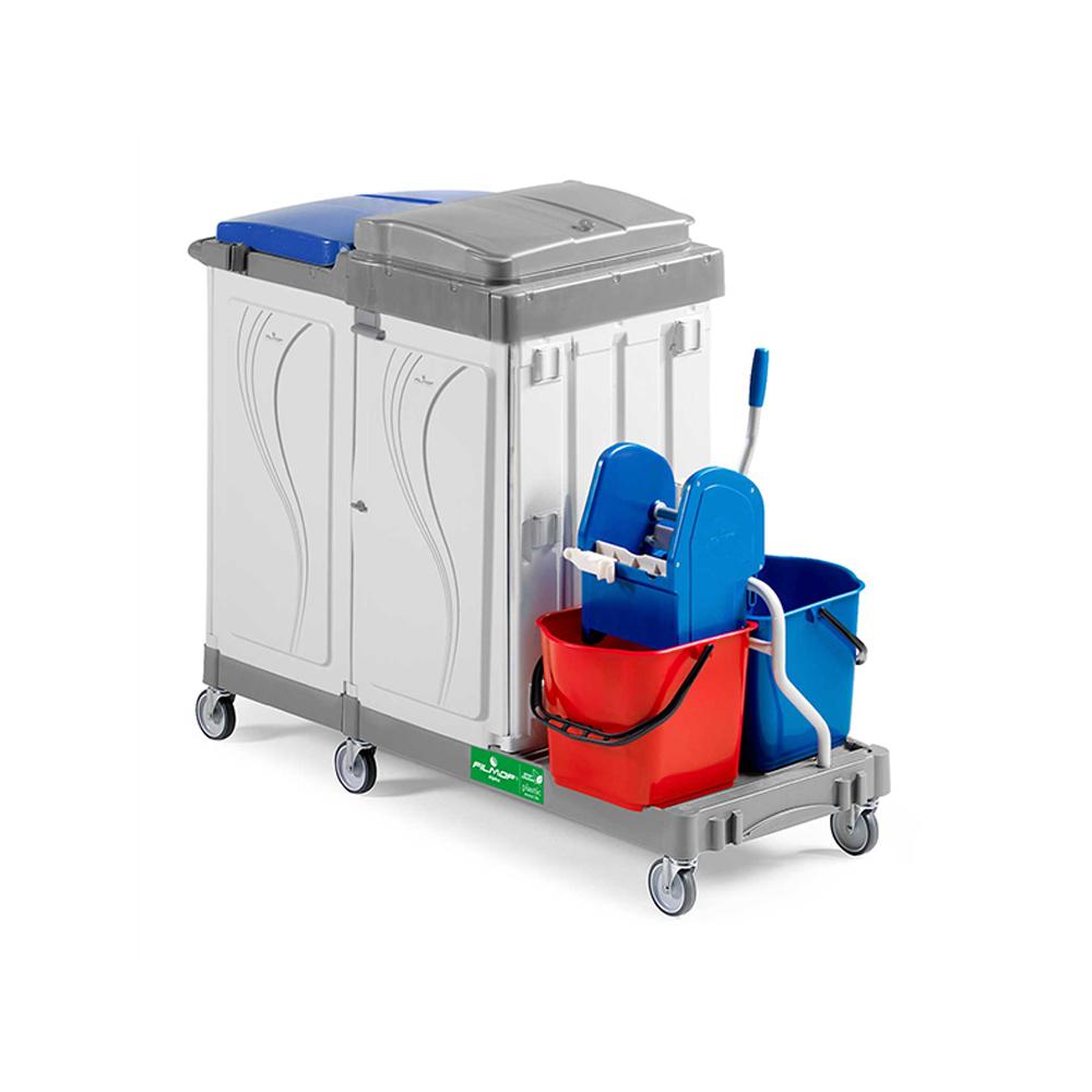 Buy FULL CLOSED MULTIFUNCTION TROLLEY from Kaddah Cleaning Equipment in UAE