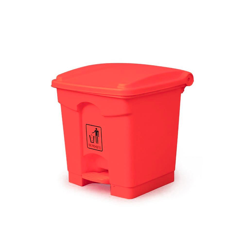 Buy GARBAGE BIN | 30LTR | RED from Kaddah Cleaning Equipment in UAE