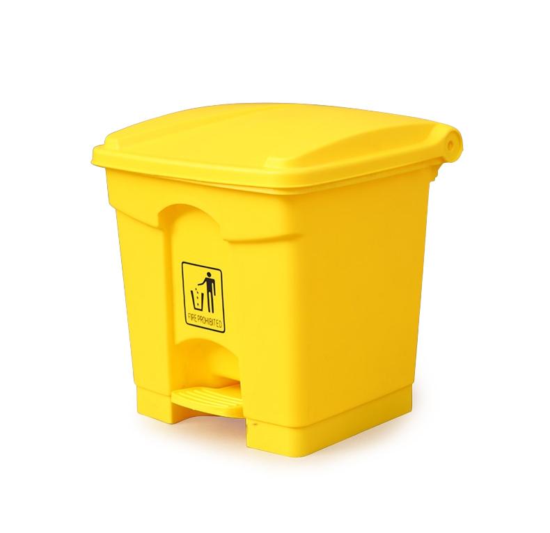 Buy GARBAGE BIN | 30LTR | YELLOW from Kaddah Cleaning Equipment in UAE