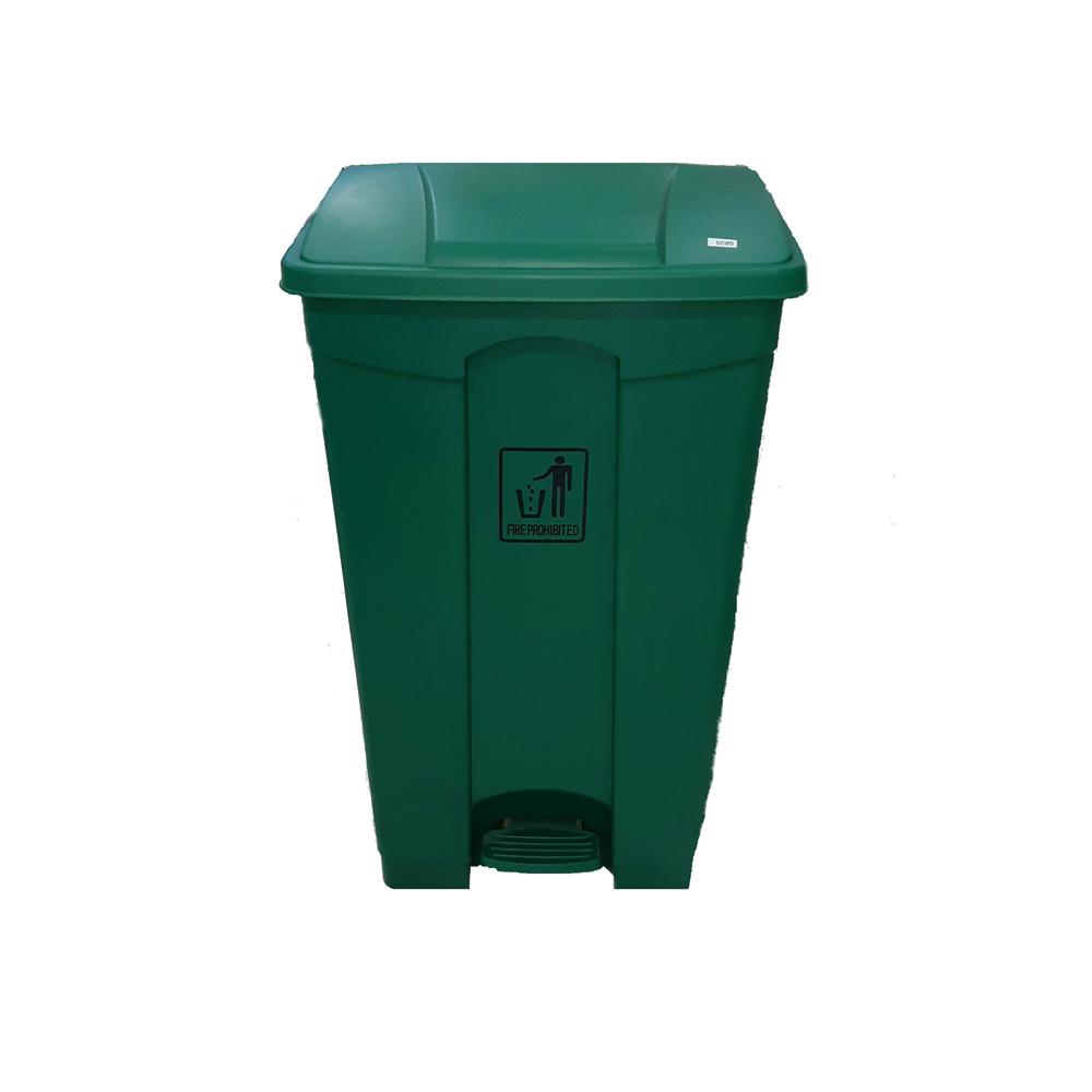 Buy GARBAGE BIN | 87LTR | GREEN from Kaddah Cleaning Equipment in UAE
