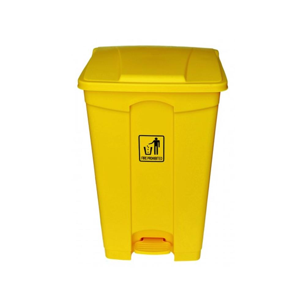 Buy GARBAGE BIN | 87LTR | YELLOW from Kaddah Cleaning Equipment in UAE