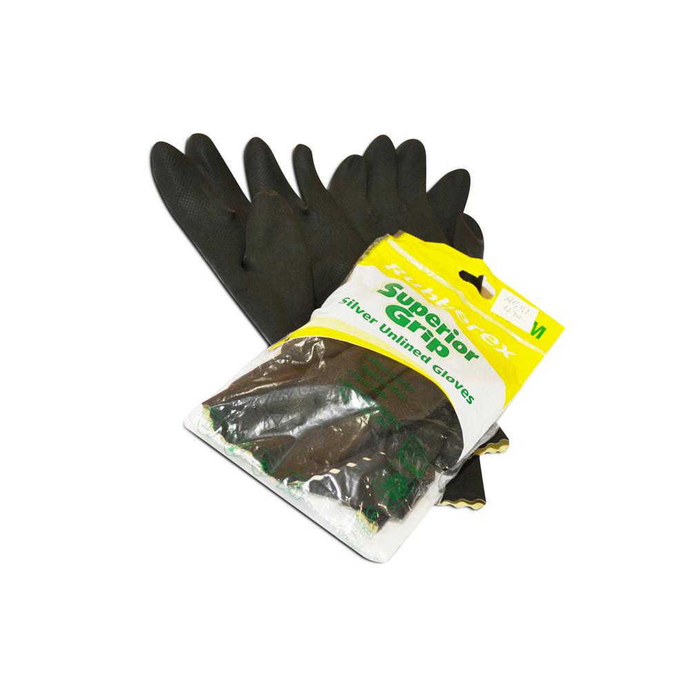 Buy HAND GLOVES SUPERIOR GRIP BLACK MEDIUM from Kaddah Cleaning Equipment in UAE