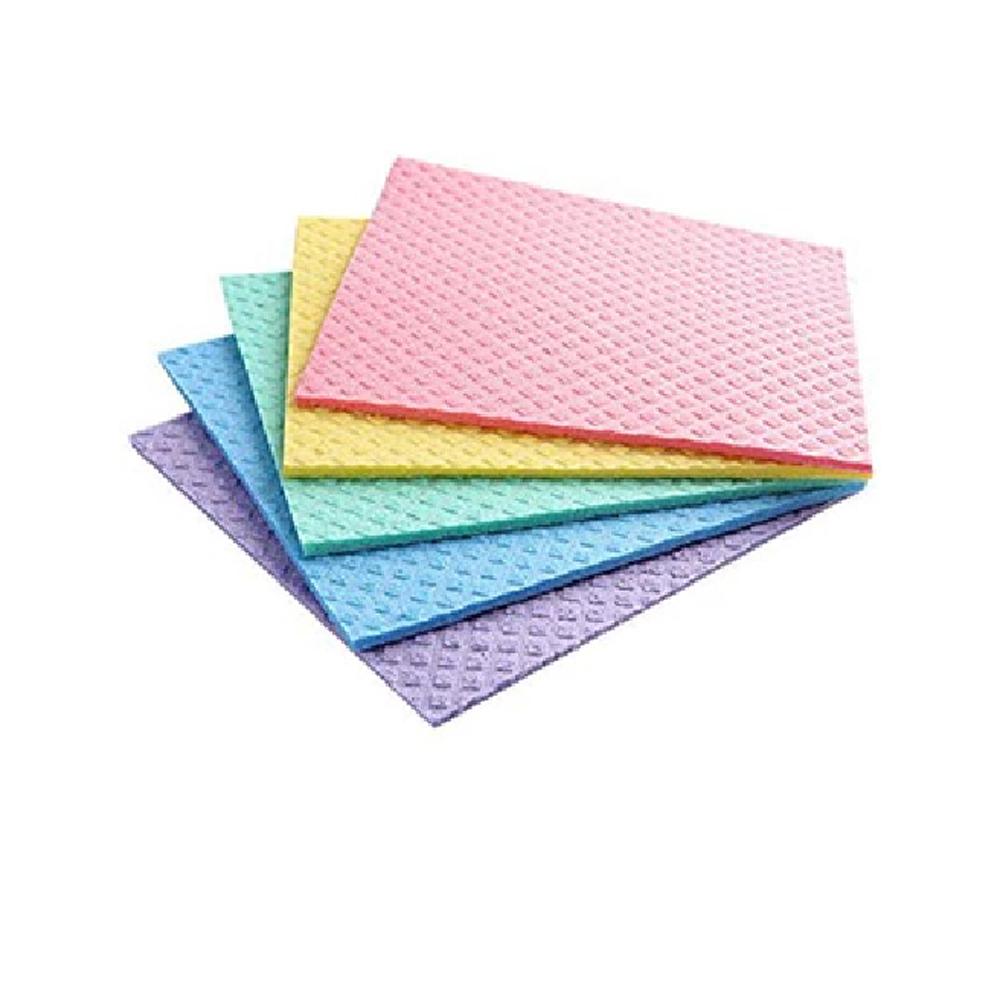Buy HEAVY DUTY CLOTH SPONGE YELLOW, BLUE & RED 18 X 16 CM from Kaddah Cleaning Equipment in UAE