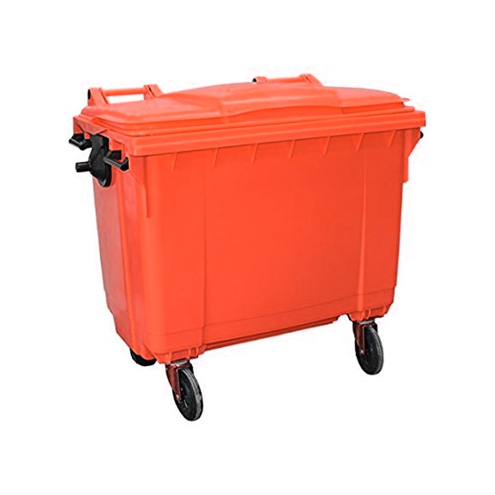 Buy HEAVY DUTY OUTDOOR GARBAGE BIN | 1100LTR | RED from Kaddah Cleaning Equipment in UAE