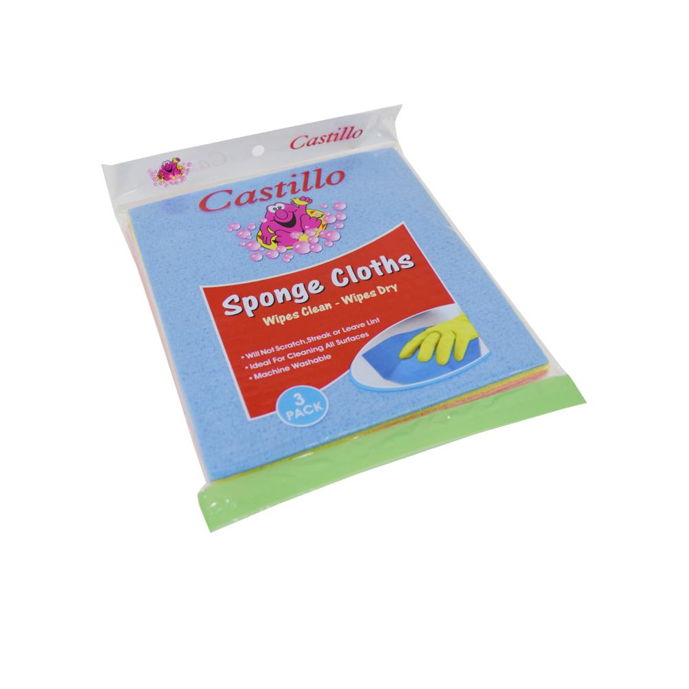 Buy HEAVY DUTY SPONGE CLOTH RED, YELLOW & BLUE 20 X 17 CM from Kaddah Cleaning Equipment in UAE