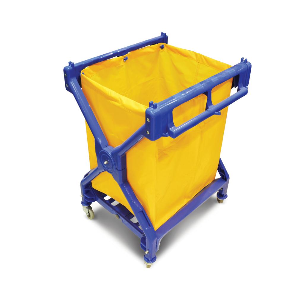 Buy HEAVY DUTY X SHAPED LAUNDRY CART from Kaddah Cleaning Equipment in UAE