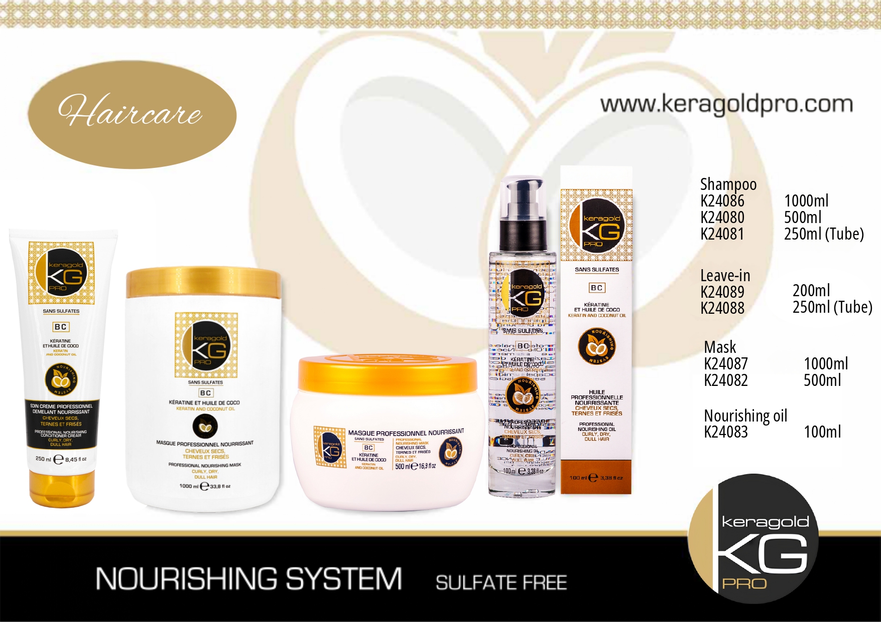 Buy KERATIN & COCONUT OIL - DEEP HYDRATION from KERAGOLD PRO