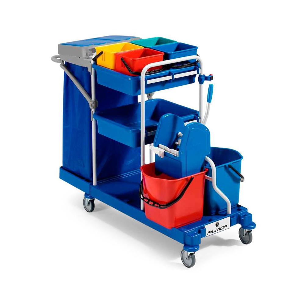 Buy LARGE MULTIFUNCTION TROLLEY from Kaddah Cleaning Equipment in UAE