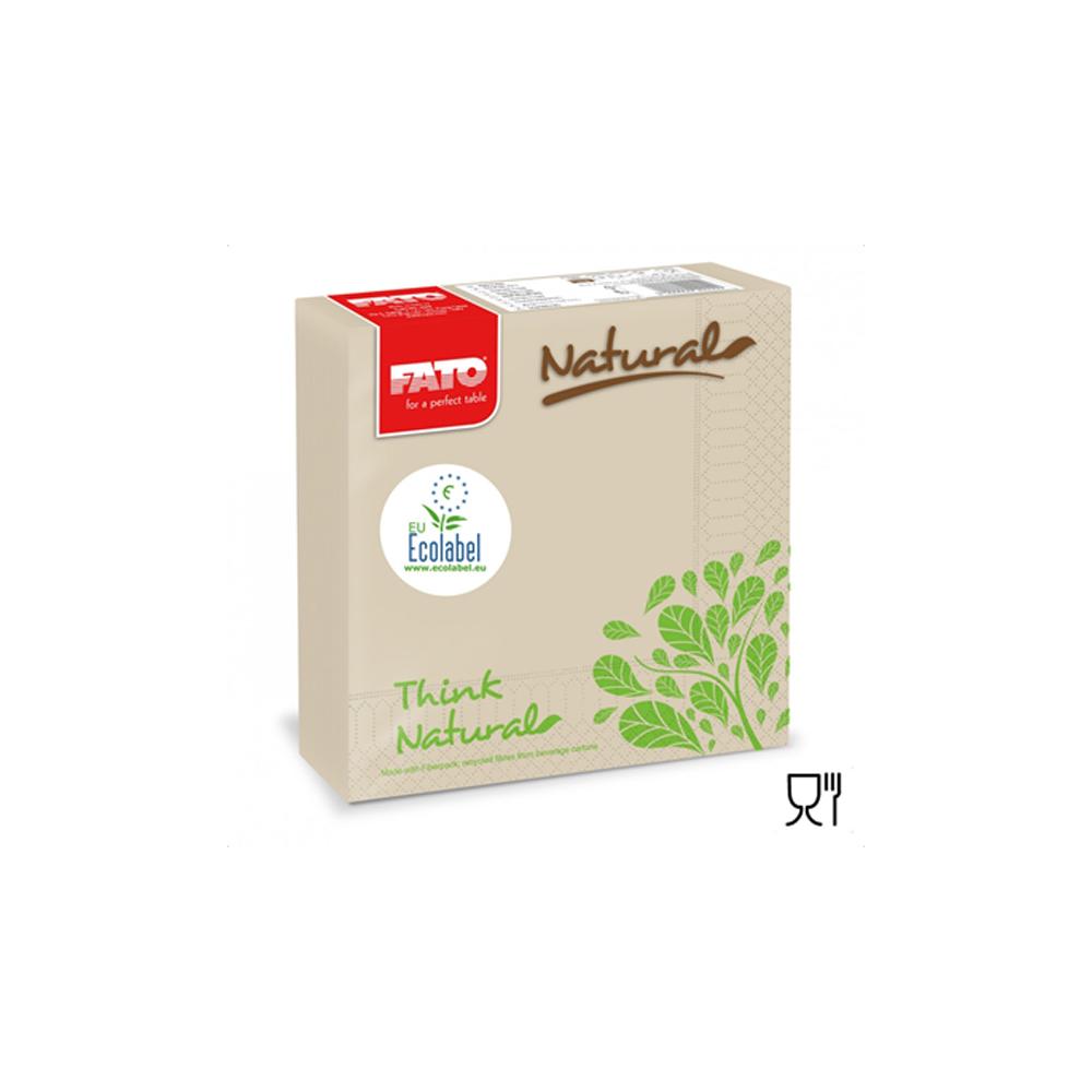 Lucart Eco Natural Table Napkin Paper Brown 50 sheets & 27 packet - Cleaning in UAE Marketplace