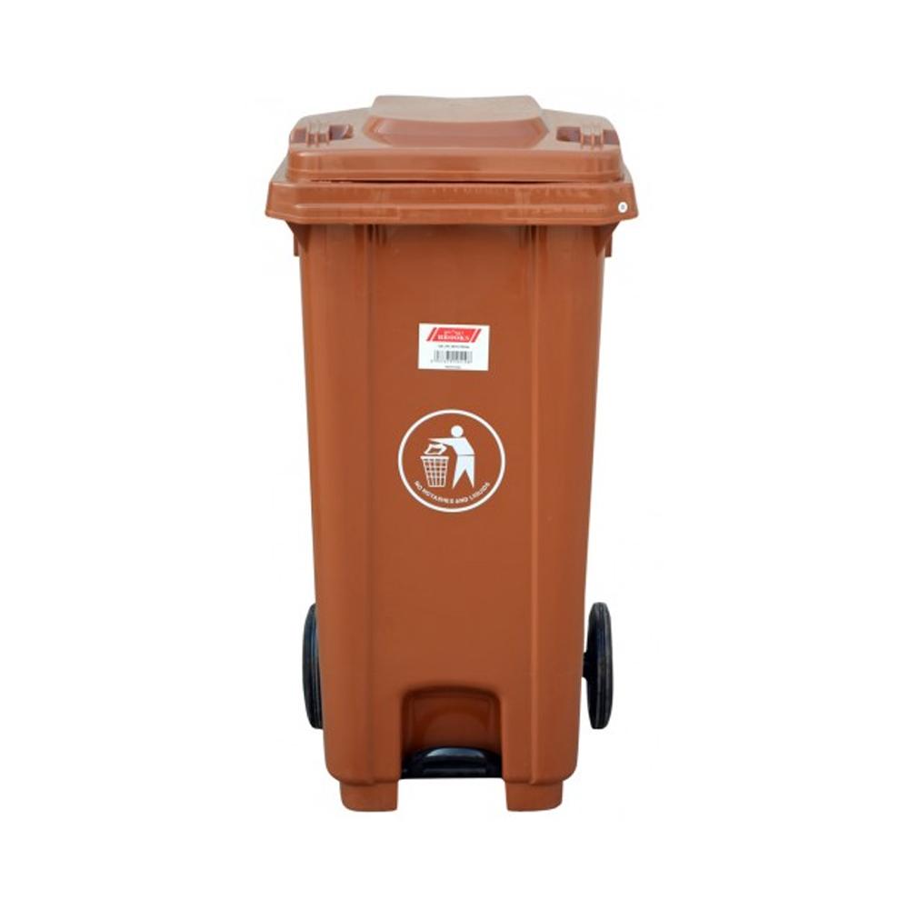 Buy MODERN GARBAGE BIN | 240LTR | BROWN from Kaddah Cleaning Equipment in UAE