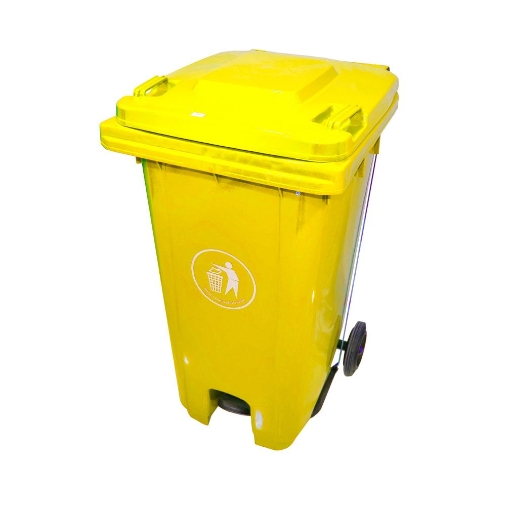 Buy MODERN GARBAGE BIN | 240LTR | YELLOW from Kaddah Cleaning Equipment in UAE