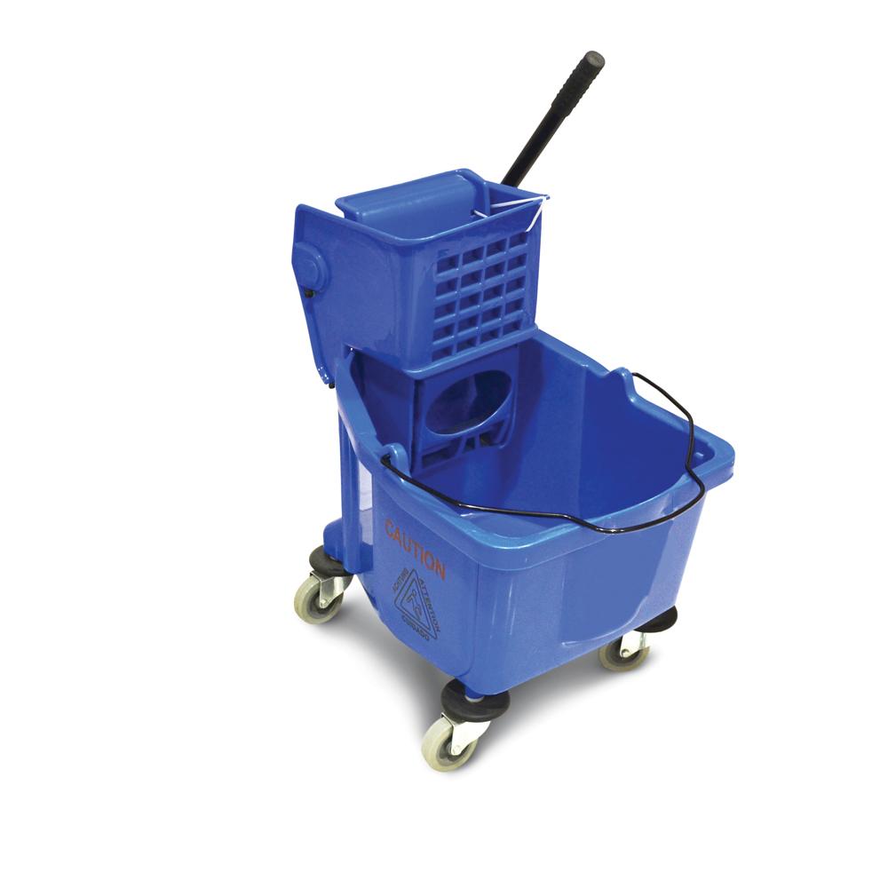 Buy MOP BUCKET WITH DELUXE WRINGER | 32LTR | BLUE from Kaddah Cleaning Equipment in UAE