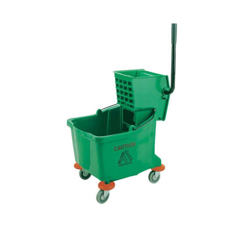 Buy MOP BUCKET WITH DELUXE WRINGER | 32LTR | GREEN from Kaddah Cleaning Equipment in UAE