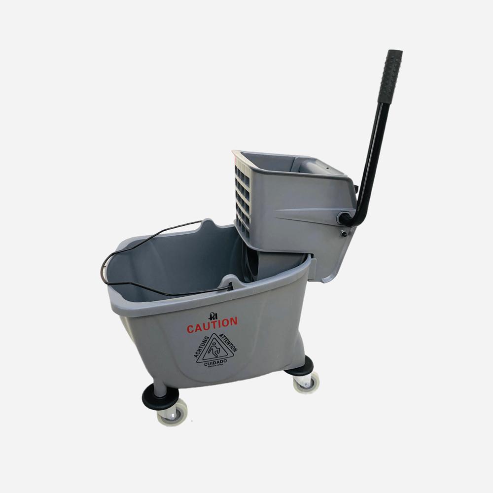 Buy MOP BUCKET WITH DELUXE WRINGER | 32LTR | GREY from Kaddah Cleaning Equipment in UAE