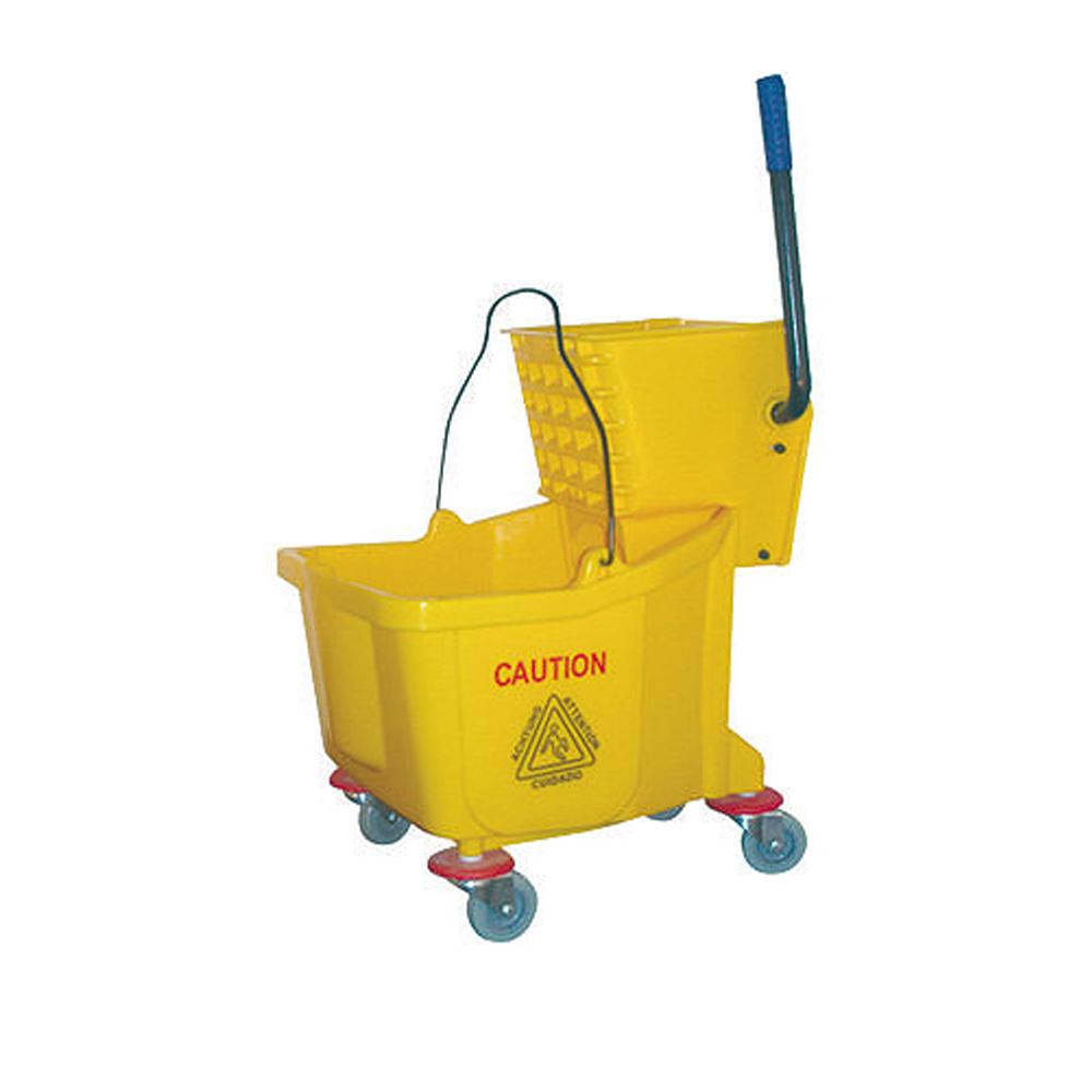 Buy MOP BUCKET WITH DELUXE WRINGER | 32LTR | YELLOW from Kaddah Cleaning Equipment in UAE