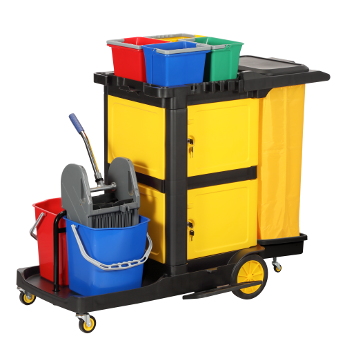 Buy MULTIFUNCTION CLEANING TROLLEY from Kaddah Cleaning Equipment in UAE