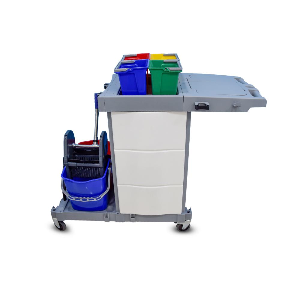 Buy MULTIFUNCTION TROLLEY L120 X W50 X H115 from Kaddah Cleaning Equipment in UAE