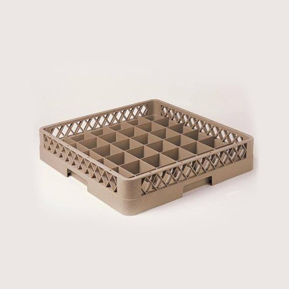 Plastic 36 Compartment Glass Rack Beige Brown - Home & Garden in UAE Marketplace