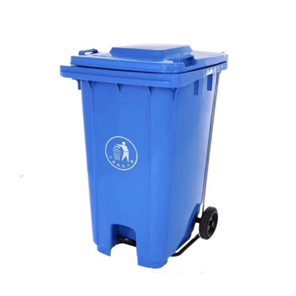 Buy PLASTIC GARBAGE BIN | 120LTR | BLUE from Kaddah Cleaning Equipment in UAE