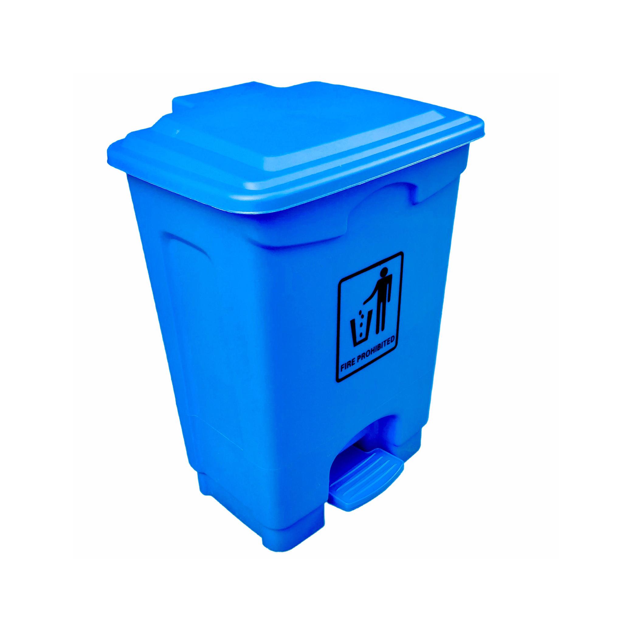 Buy PLASTIC GARBAGE BIN | 20 LTR | BLUE from Kaddah Cleaning Equipment in UAE