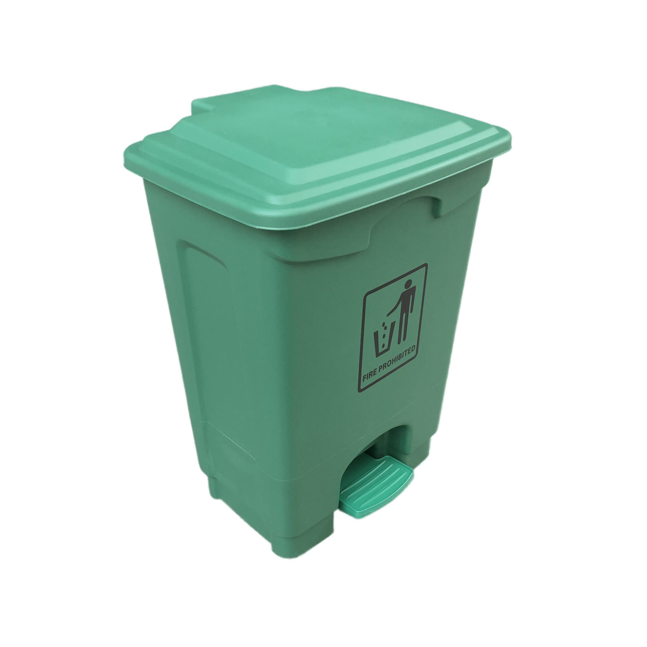 Buy PLASTIC GARBAGE BIN | 20 LTR | GREEN from Kaddah Cleaning Equipment in UAE