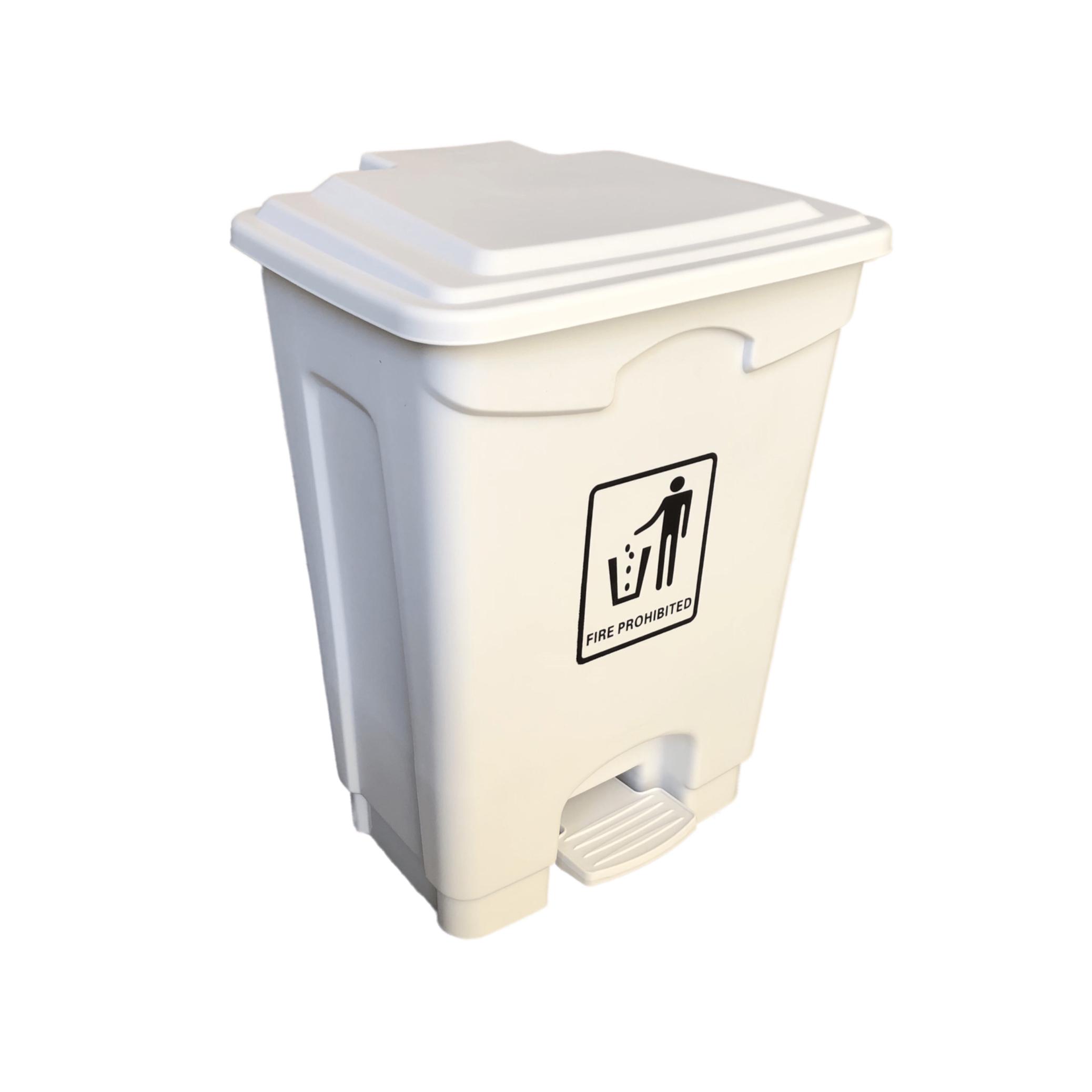 Buy PLASTIC GARBAGE BIN | 20 LTR | WHITE from Kaddah Cleaning Equipment in UAE