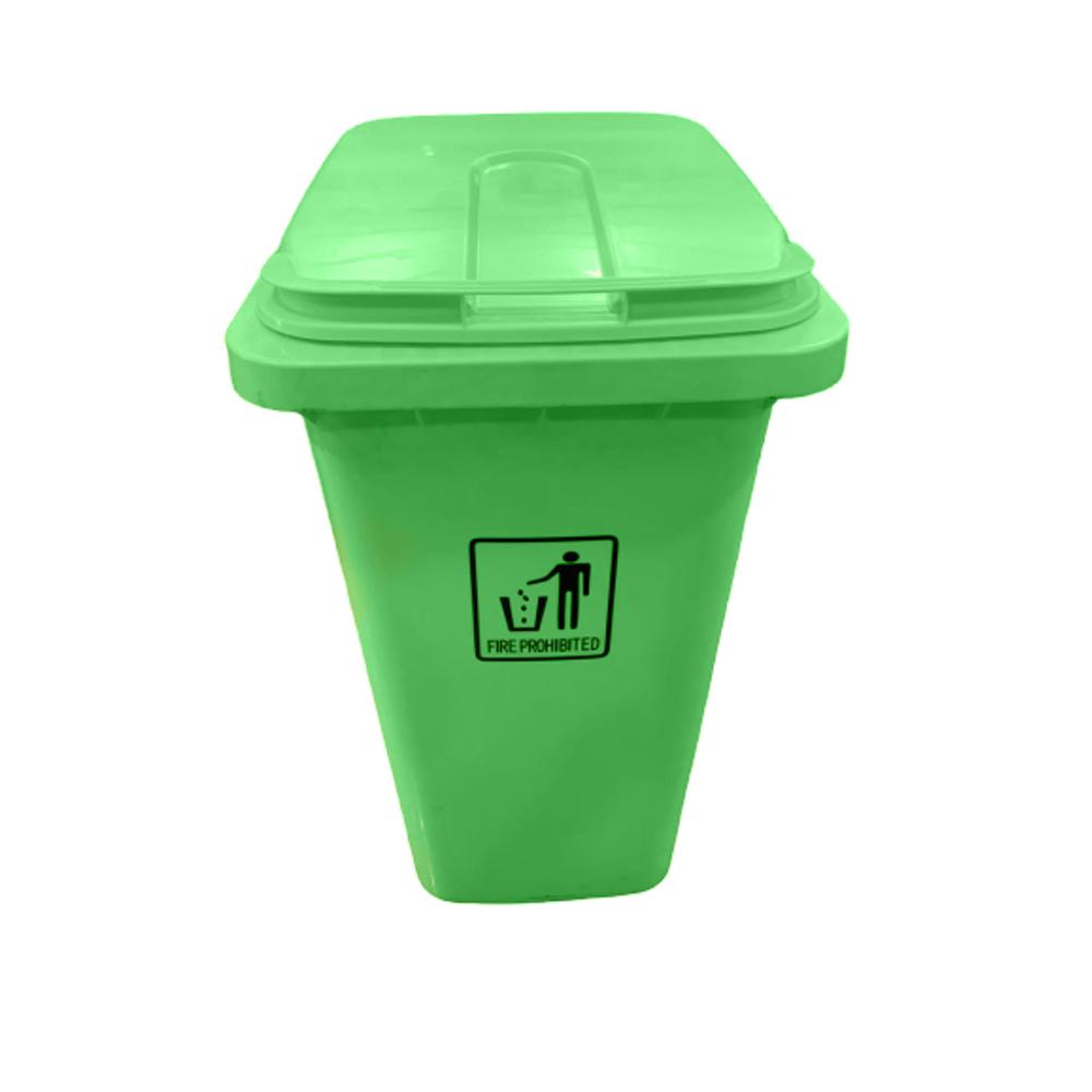 Buy PLASTIC GARBAGE BIN | 240LTR | GREEN from Kaddah Cleaning Equipment in UAE