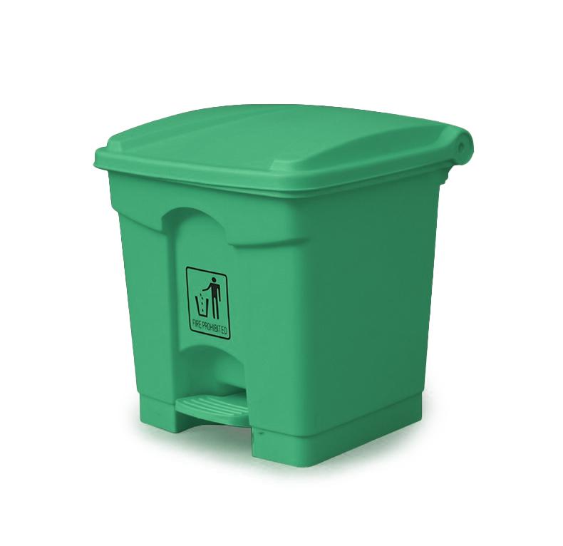 Buy PLASTIC GARBAGE BIN | 30 LTR | GREEN from Kaddah Cleaning Equipment in UAE