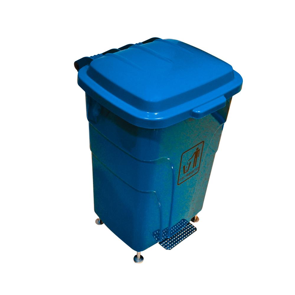 Buy PLASTIC GARBAGE BIN | 70LTR | BLUE from Kaddah Cleaning Equipment in UAE