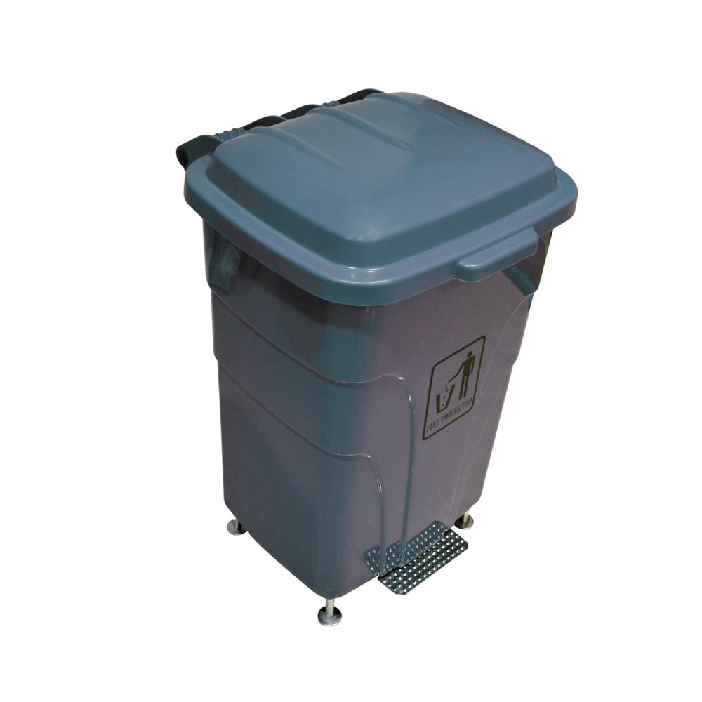 Buy PLASTIC GARBAGE BIN | 70LTR | GRAY from Kaddah Cleaning Equipment in UAE