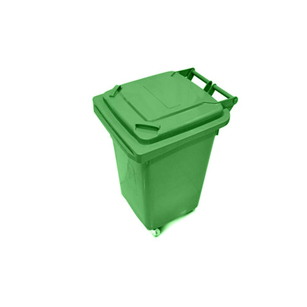 Buy PLASTIC GARBAGE BIN | 70LTR | GREEN from Kaddah Cleaning Equipment in UAE