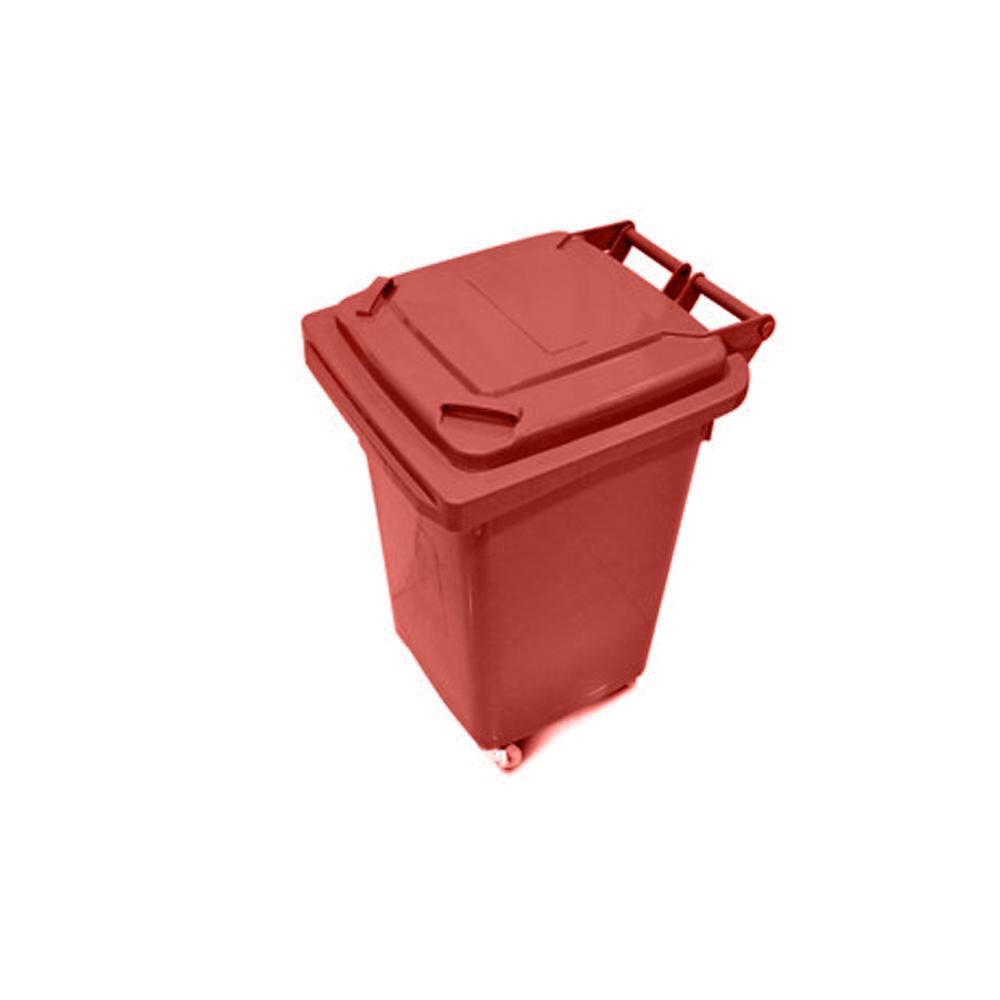 Buy PLASTIC GARBAGE BIN | 70LTR | RED from Kaddah Cleaning Equipment in UAE