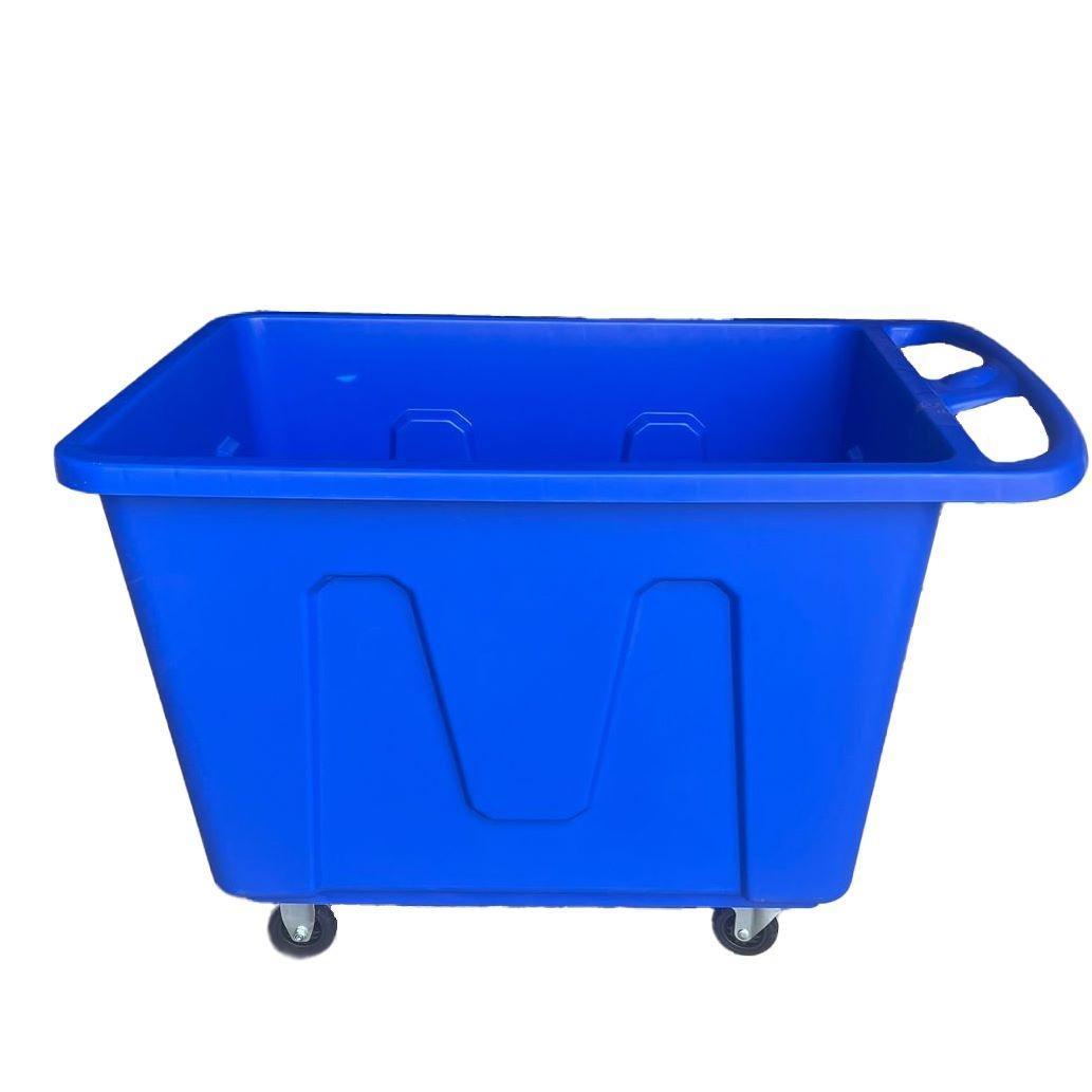 Buy PLASTIC LAUNDRY CART 280 LTR| BLUE from Kaddah Cleaning Equipment in UAE