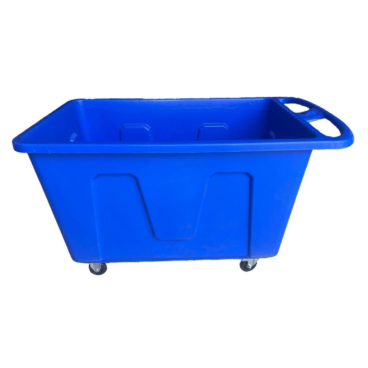 Buy PLASTIC LAUNDRY CART 400 LTR  | BLUE from Kaddah Cleaning Equipment in UAE