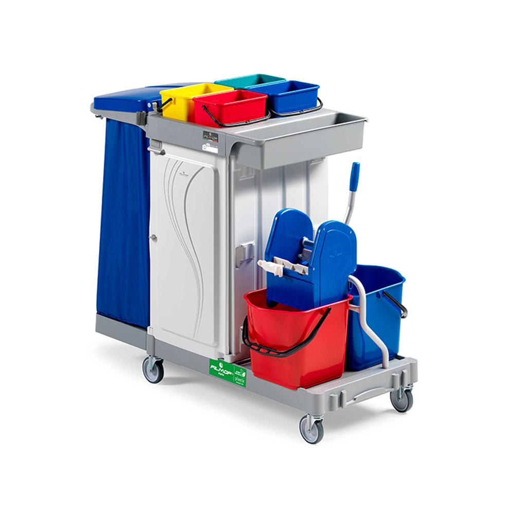Buy PLASTIC MULTIFUNCTION TROLLEY from Kaddah Cleaning Equipment in UAE