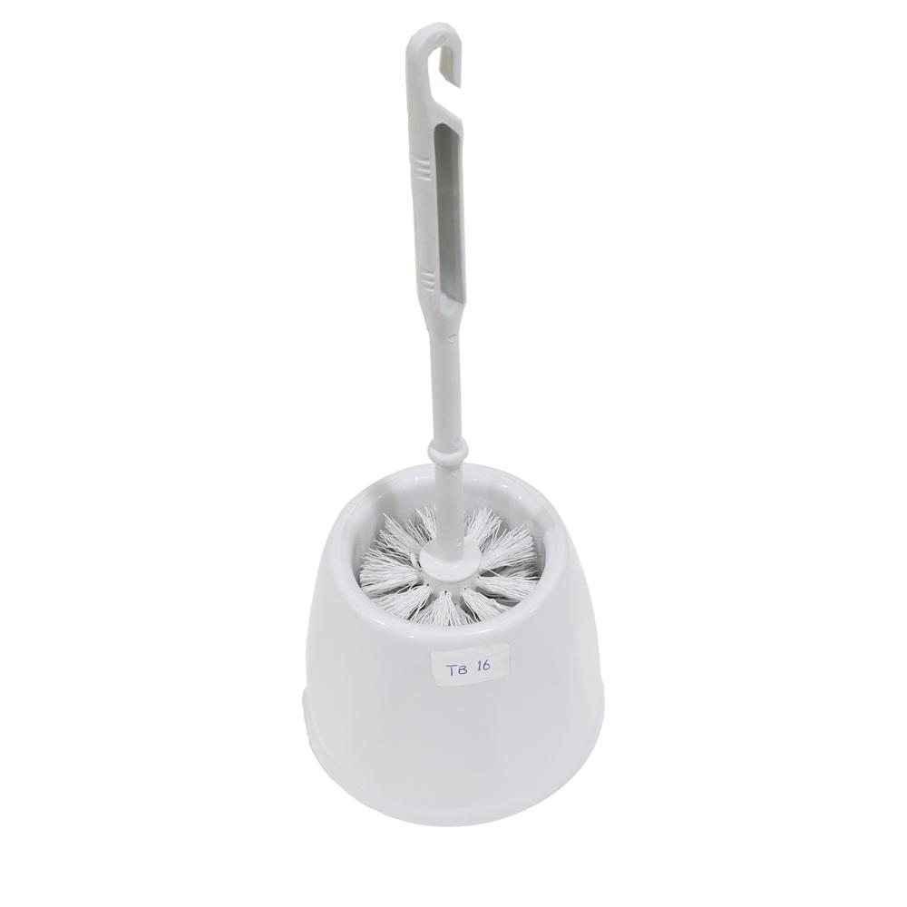 Buy PLASTIC TOILET BRUSH SET | WHITE from Kaddah Cleaning Equipment in UAE