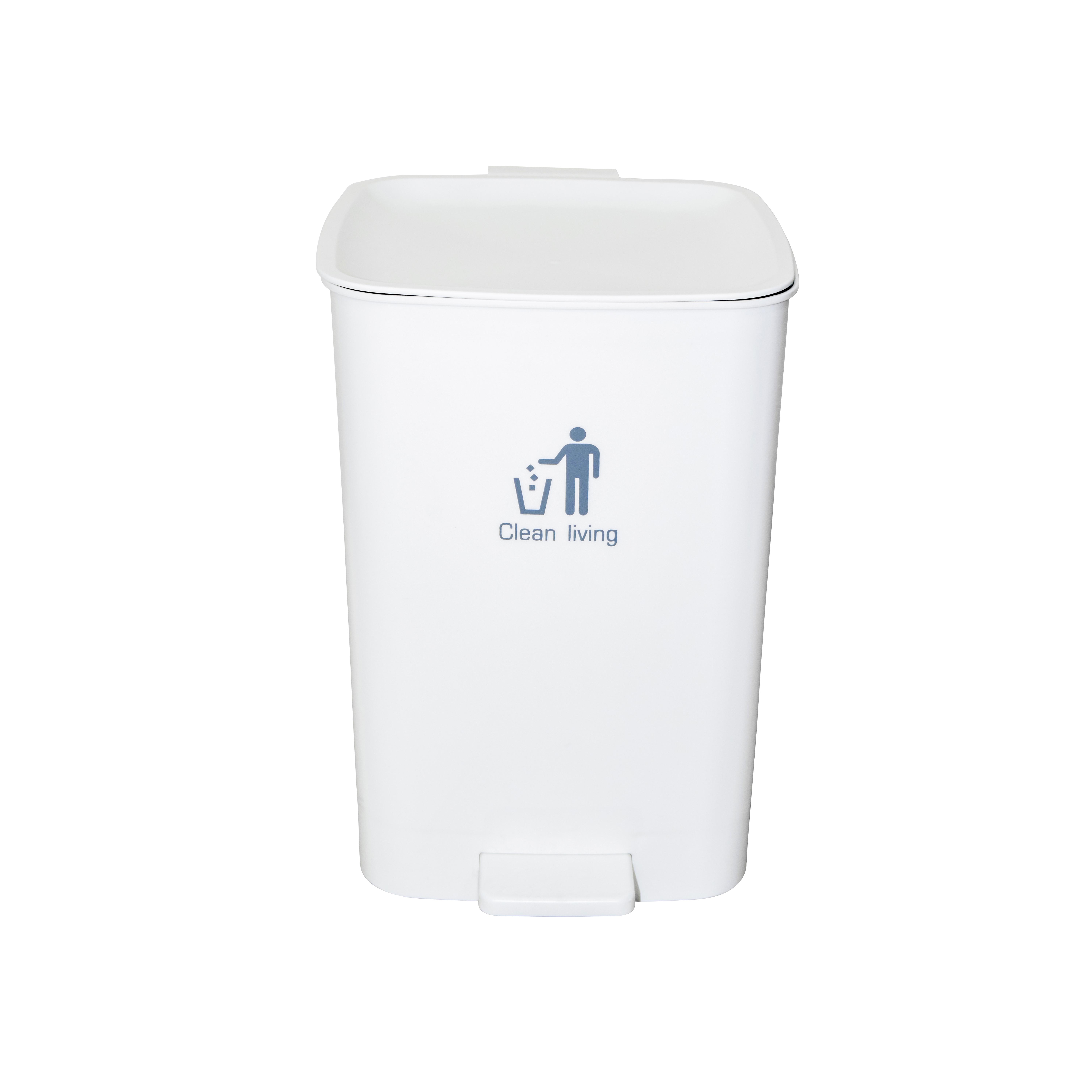 Buy PLASTIC TRASH BIN WITH PEDAL 13 LITERS from Kaddah Cleaning Equipment in UAE