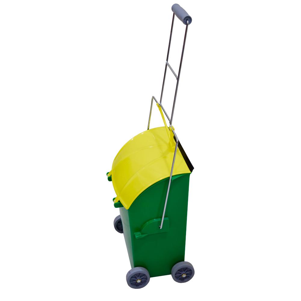 Buy POCKER DUST PAN WITH FOUR WHEELS 15 LITERS from Kaddah Cleaning Equipment in UAE