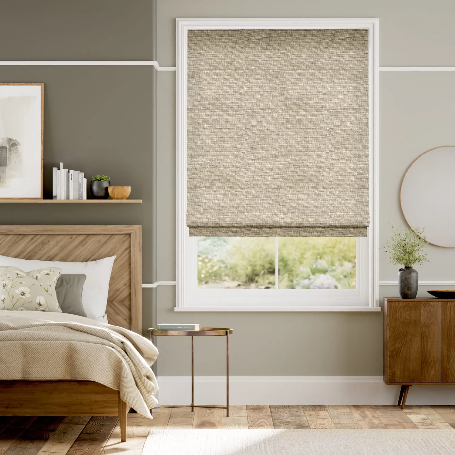 Pure Linen Roman Blind - Interiors in UAE Marketplace