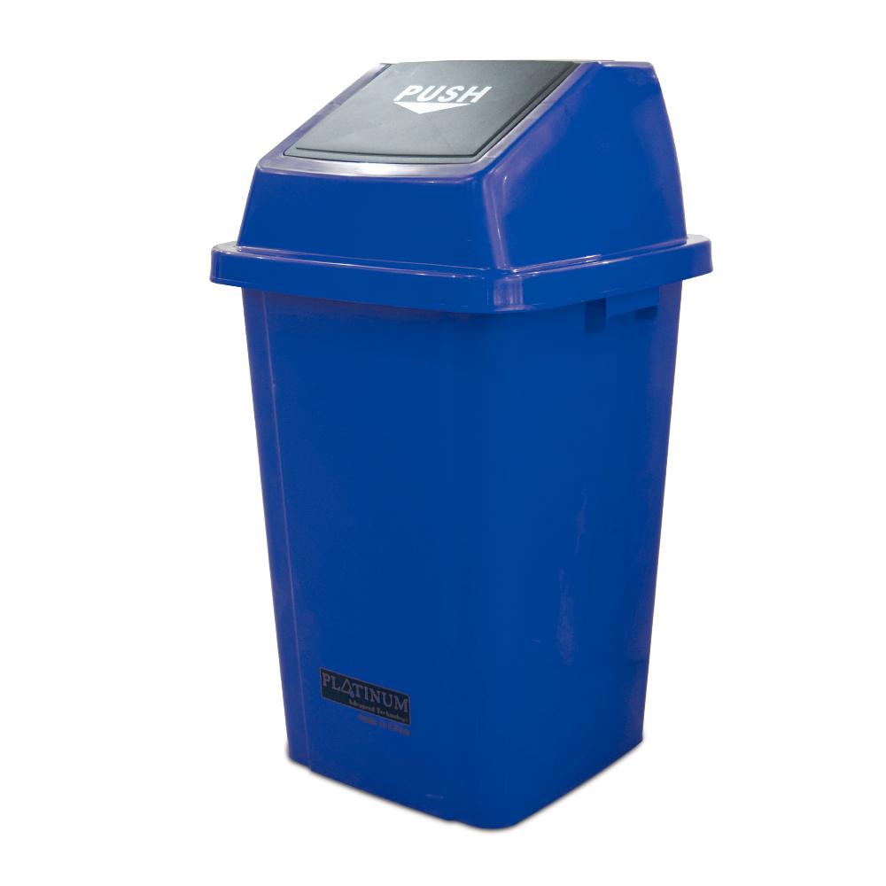 Buy QUADRATE GARBAGE BIN | 100LTR | BLUE from Kaddah Cleaning Equipment in UAE