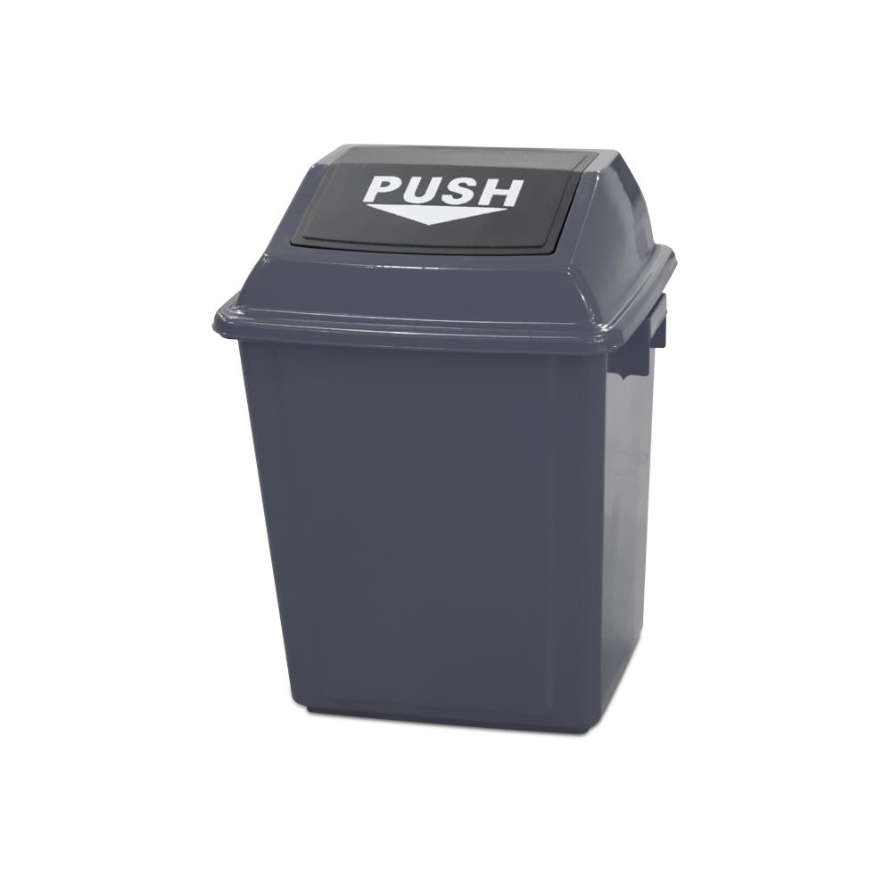 Buy QUADRATE GARBAGE BIN | 25LTR | GRAY from Kaddah Cleaning Equipment in UAE